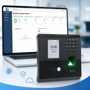 Biométrico ZKTeco MB10-VL integrado con software de control de asistencia Kronoss
